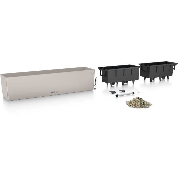 LECHUZA Plantenbak - Balkon Kleur 80 - 79 x 19 x 19 cm - Bruin Zand - 12 L-1