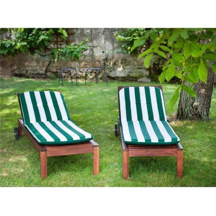 PRIVATE GARDEN Ligbedkussen CANCALE Groen 184x59x5,5 cm-1