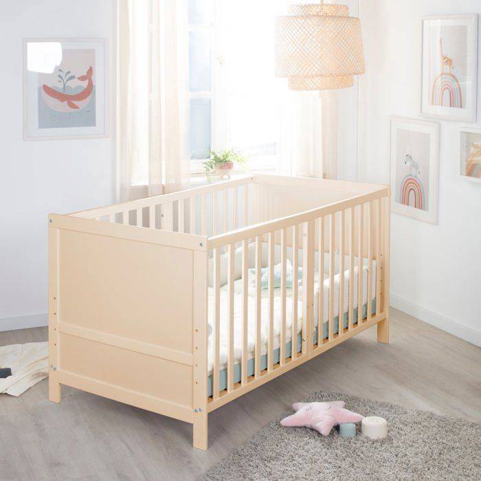 ROBA Convertible Babybed - 70 x 140 cm - EASY SLEEP - Natuurlijke Hout-3