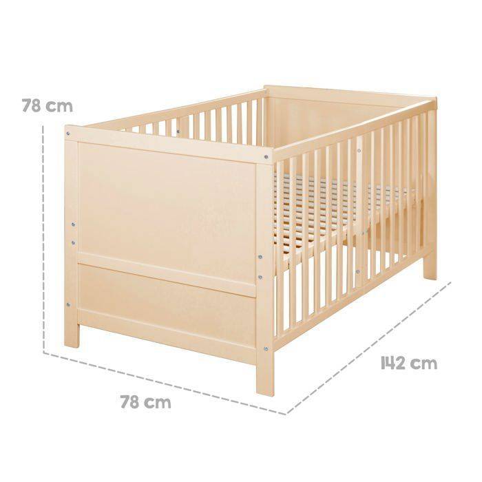 ROBA Convertible Babybed - 70 x 140 cm - EASY SLEEP - Natuurlijke Hout-4