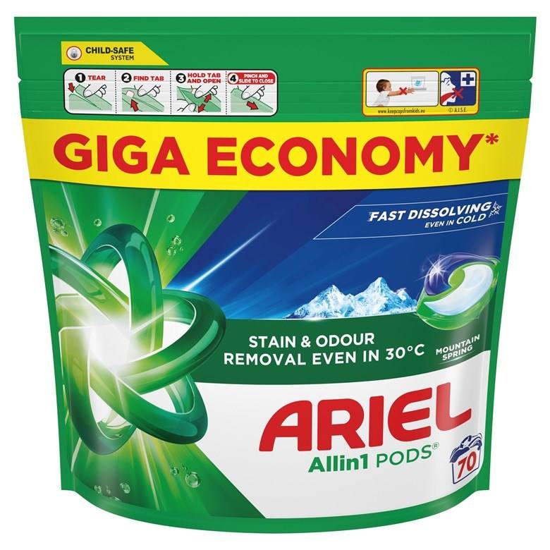 ARIEL Wascapsules P04D323 - 70 Stuks - 1280 g - 254 mm x 340 mm x 60 mm-0