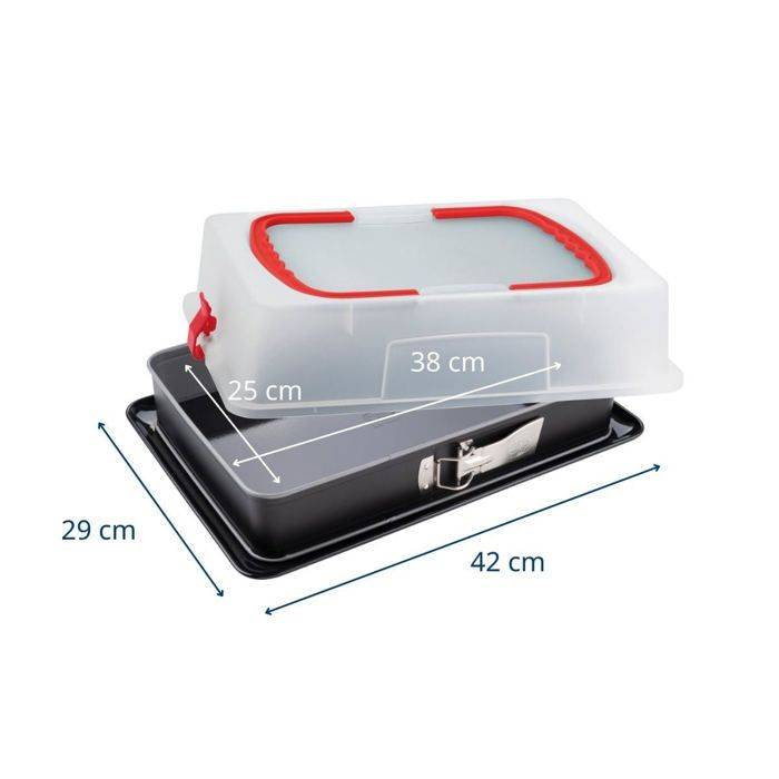 DR OETKER Set van 2 Springvormen met Deksels - Back-Idee Kreativ - 42 x 29 cm-2