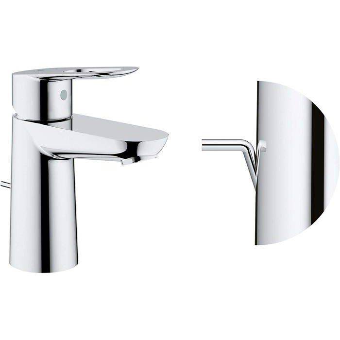 GROHE Wastafelmengkraan - Bauloop - Maat S - Chroom - Waterbesparend-1