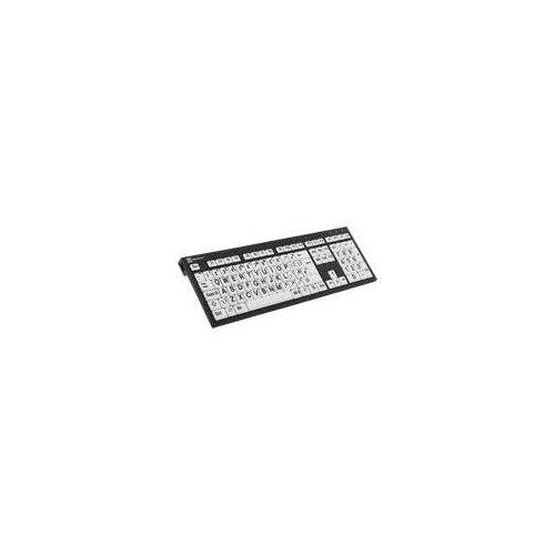 LogicKeyboard XL Print NERO - Toetsenbord - Duits QWERTZ - Zwart op Wit-0