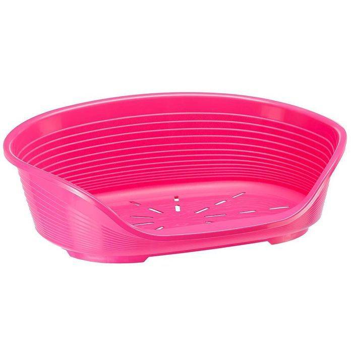FERPLAST Siesta Deluxe Hondenmand - Roze - 49x36x17,5 cm-0