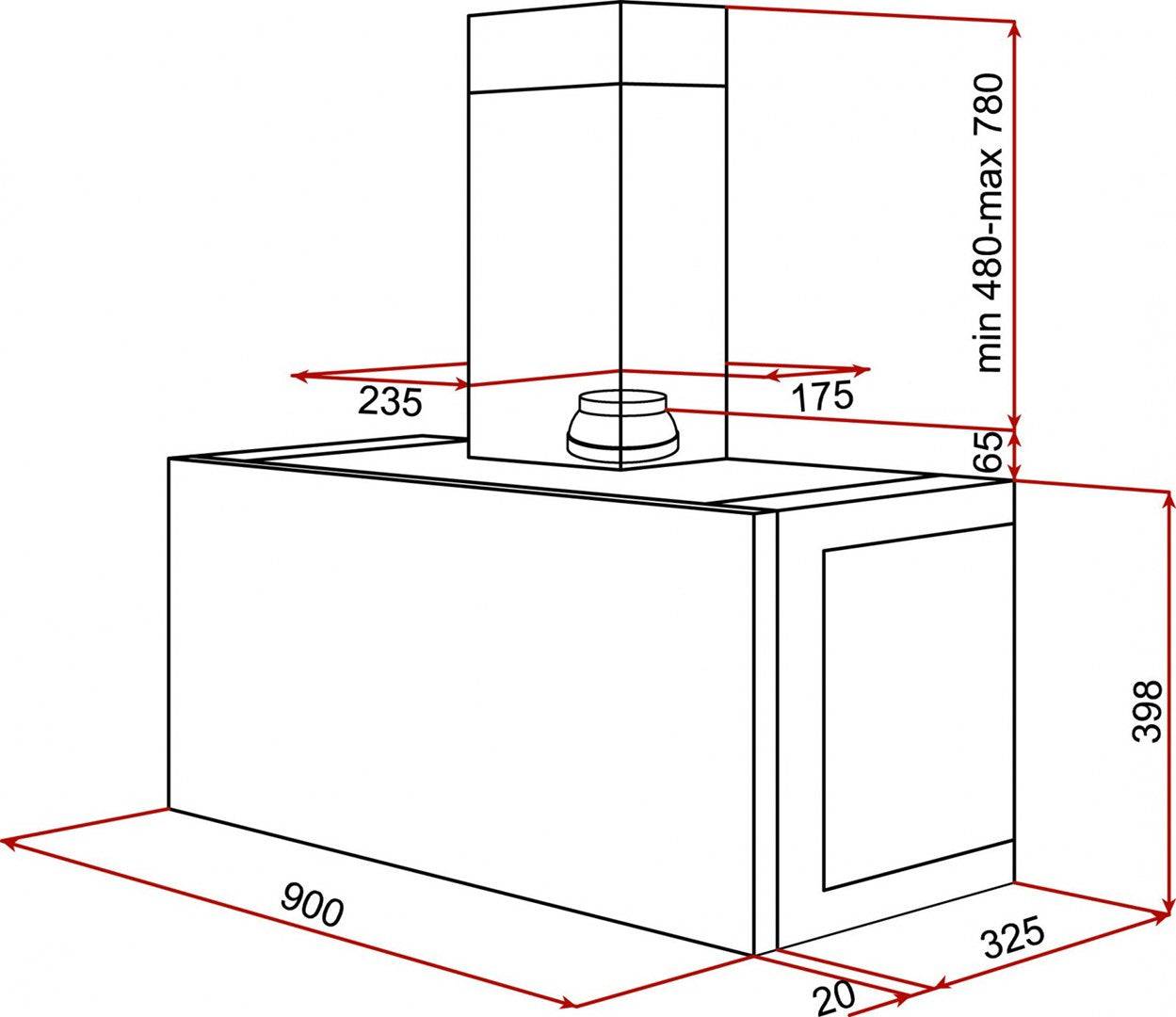 Teka Afzuigkap RVS 780 m³/h DHI 90-2