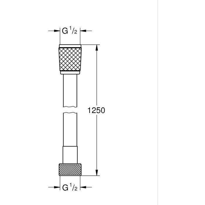 GROHE VitalioFlex Trend Doucheslang 1,25 m Chroom-1