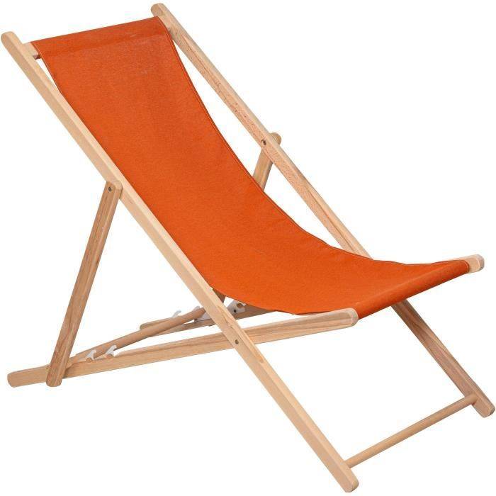 Octopia Houten Ligstoel - PRIVÉTUIN - Paprika - Waterafstotend-1
