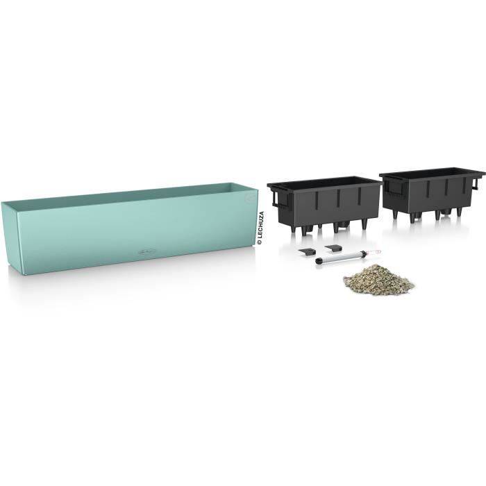 LECHUZA Plantenbak - Balconera Color 80 - 79 x 19 x 19 cm - Pastelgroen - 12 L-1