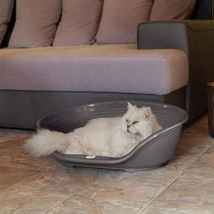 FERPLAST Siesta Deluxe Mand Maat 4 - 61,5x45x21,5 cm - Donkergrijs-3