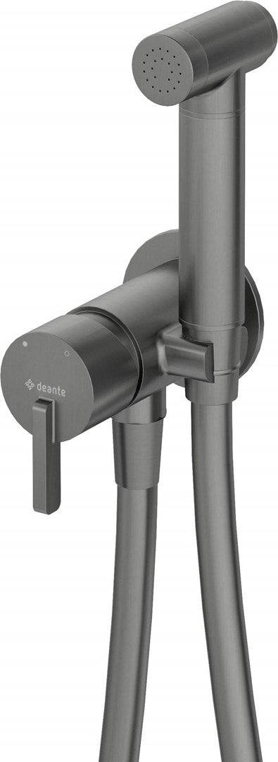 Deante Inbouw Bidet Mengkraan met Bidetta Douchekop - Titanium - BQS D34M-0