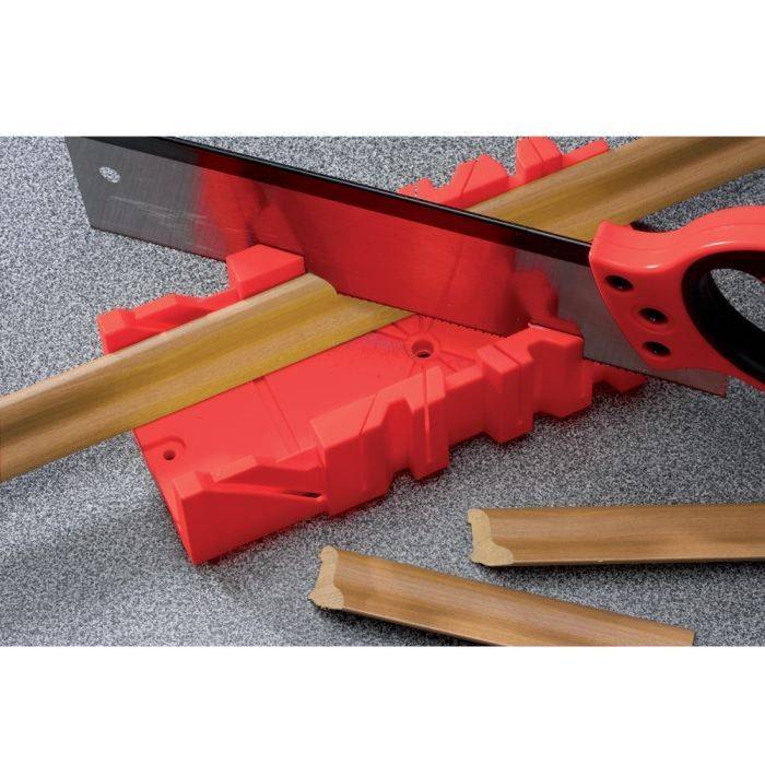 MEISTER Trekzaag met Verstekbak - Rood Metaal-1