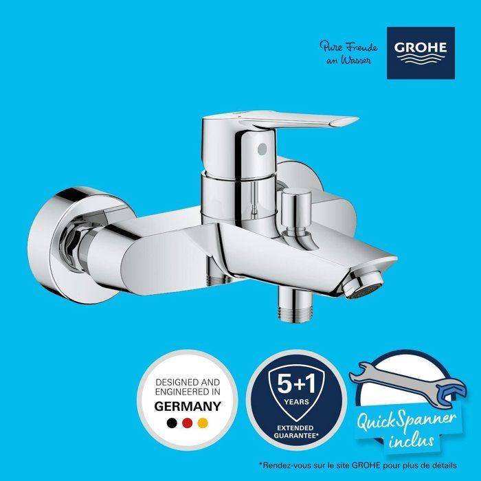 GROHE Start Bad/Douche Mengkraan - Automatische Omsteller - Waterbesparend - Chroom-2