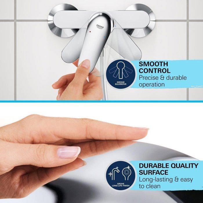 GROHE Start Bad/Douche Mengkraan - Automatische Omsteller - Waterbesparend - Chroom-3