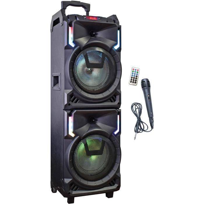 INOVALLEY Draagbare Karaoke Trolley Speaker - MS01XXL - Bluetooth - 800 W-1