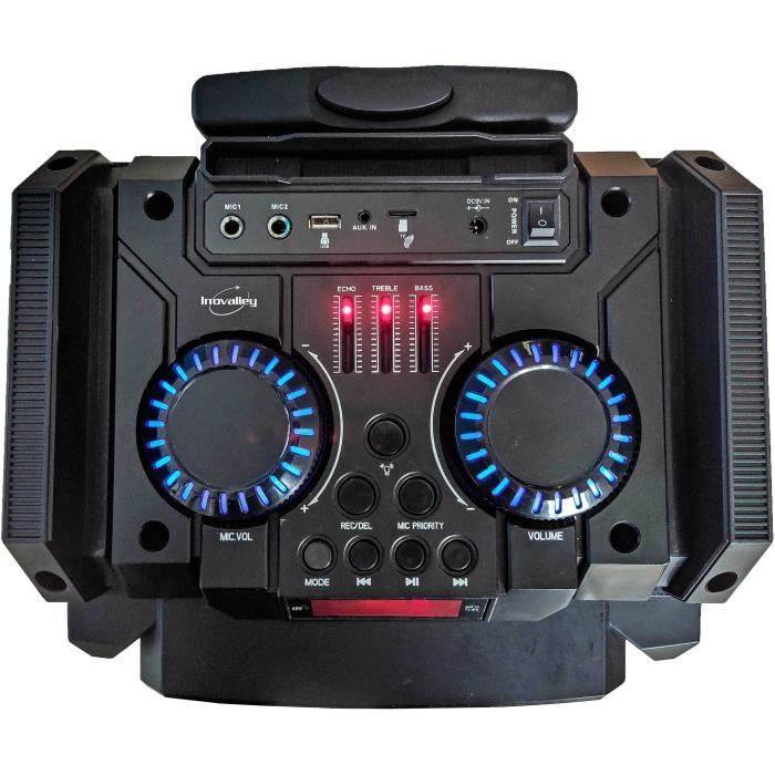 INOVALLEY Draagbare Karaoke Trolley Speaker - MS01XXL - Bluetooth - 800 W-3