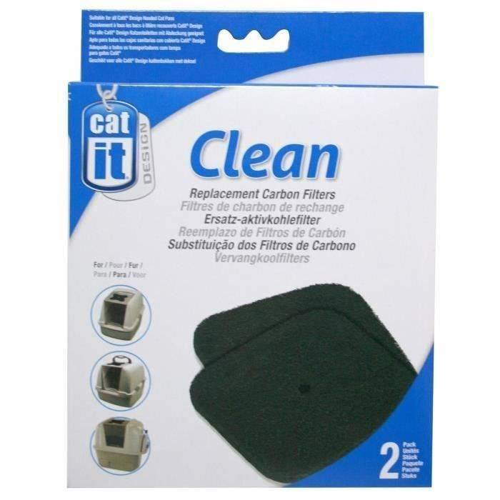 Catit Navulpakket van 2 Koolstoffilters voor Toiletbak-0