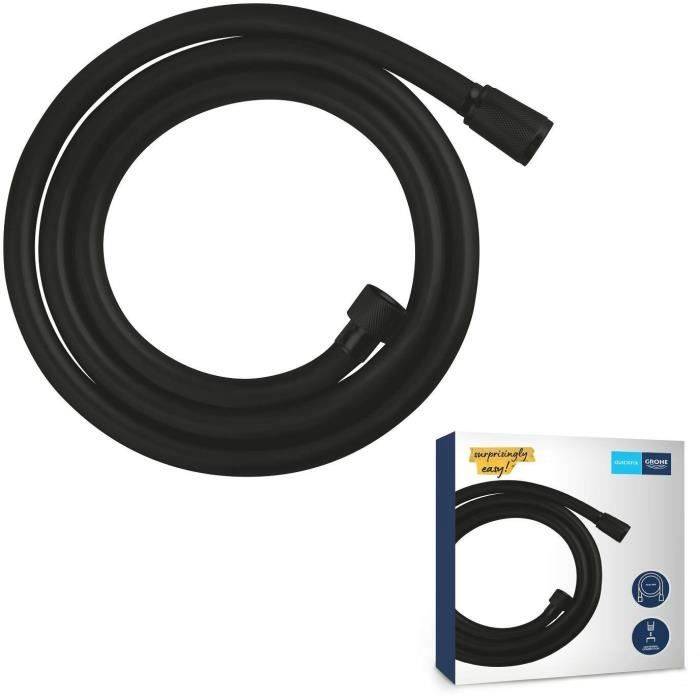 GROHE Vitalio Flex Doucheslang - 1,5 m - Kinkvrij - Mat Zwart - 287412432-2