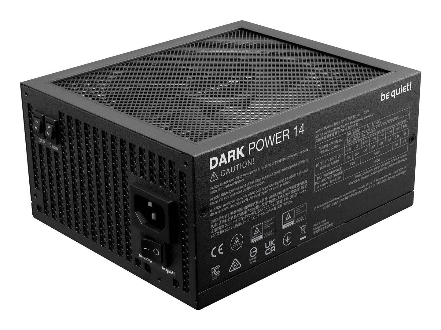 Be Quiet! DARK Power 14 1000W - ATX 3.1 - 1 x 12-Pin High Power GPU - 4x PCIe Kabels (BP020EU)-2