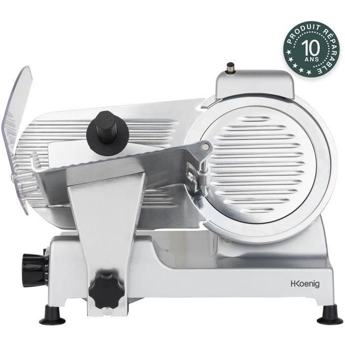 H.Koenig Vlees Snijmachine - MSX220 - 240 W - 220 mm Mes - Verstelbare Dikte 0-12 mm-0