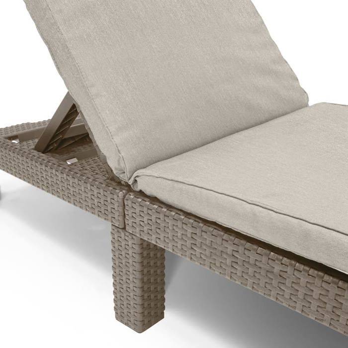 Keter Lange Stoel met Daytona Cappuccino 441308 Kussen-2