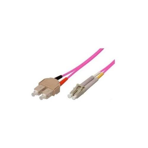 Tecline exertis Connect - Patchkabel - SC Multi-Mode (M) naar LC Multi-Mode (M) - 10 m - Glasvezel - OM4 - Aquamarijn (3-0
