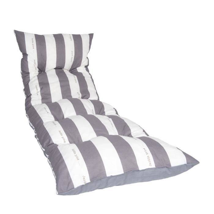 Octopia Ligbedkussen - PRIVATE GARDEN - Sneeuwvlok - 188x56x12 cm - Grijs-0