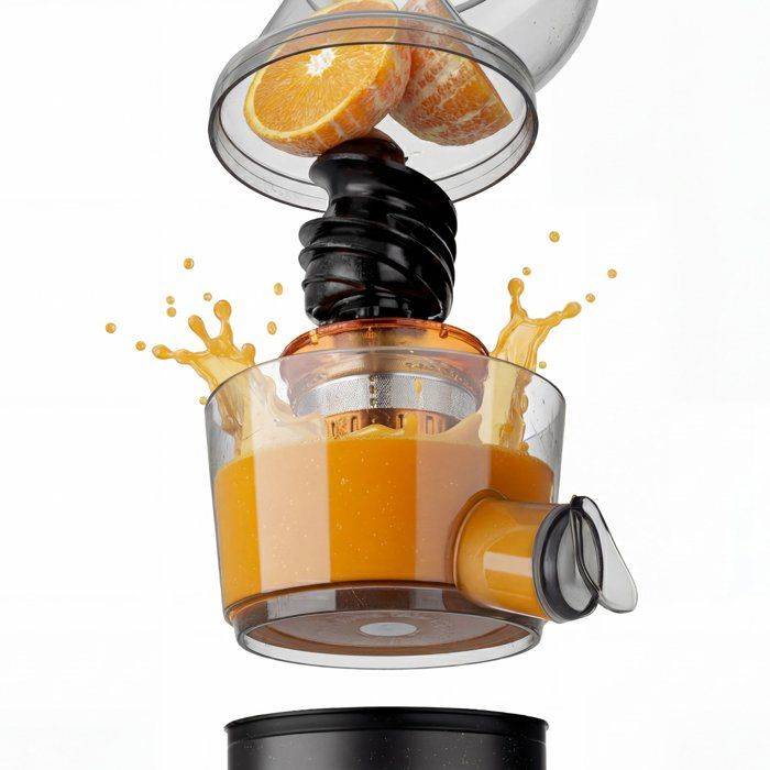 HKoeNIG GSX24 Juicer - 400W - 1 L - Zwart - Extra Langzame Pers Technologie-4