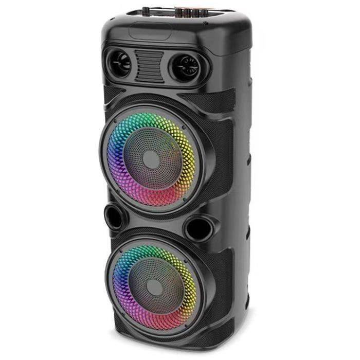 INOVALLEY Karaoke Speaker met Verlichting - KA123-XXL - 900W - Bluetooth V5.0 - Zwart-1