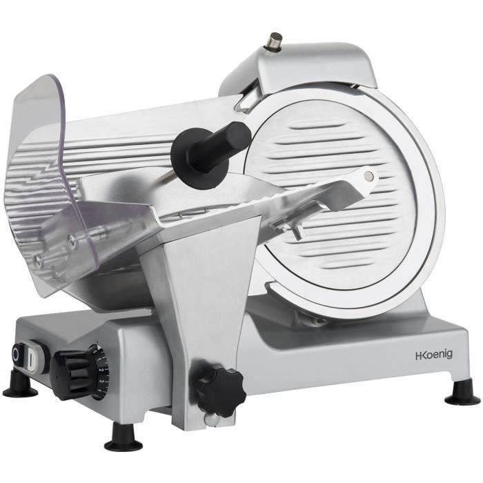 H.Koenig Vlees Snijmachine - MSX252 - 25 cm Mes - Verstelbare Dikte 0-12 mm-1