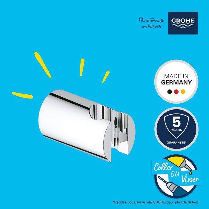 GROHE Wandbevestiging voor Douche - Vitalio Universal - Niet Verstelbaar - Metaal-2