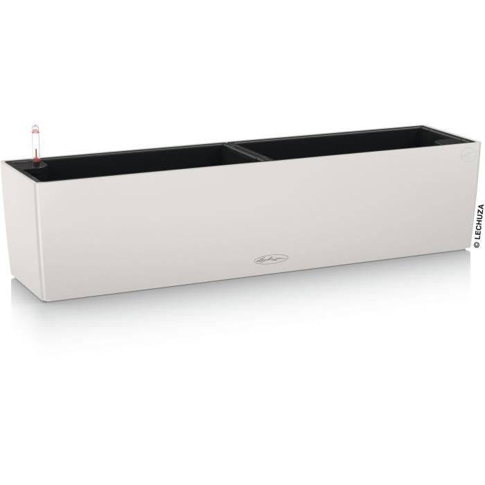 LECHUZA Jardinière Balconera Kleur 80 - 12 L - Lichtgrijs-0