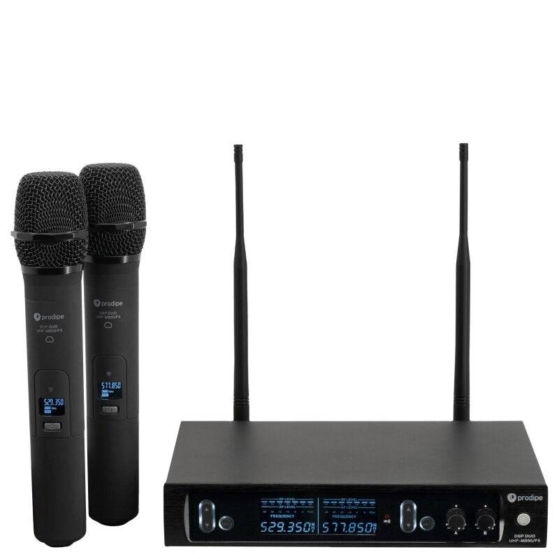 PRODIPE Draadloos Microfoonsysteem M850DUO - 2 Handmicrofoons, UHF, 100 Frequenties-0