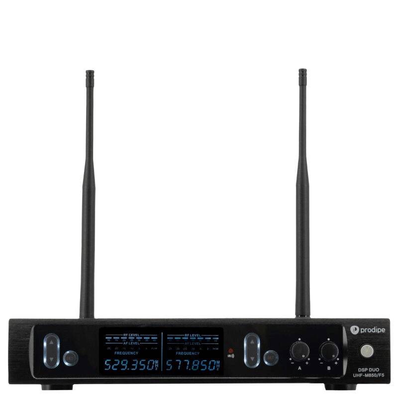 PRODIPE Draadloos Microfoonsysteem M850DUO - 2 Handmicrofoons, UHF, 100 Frequenties-1