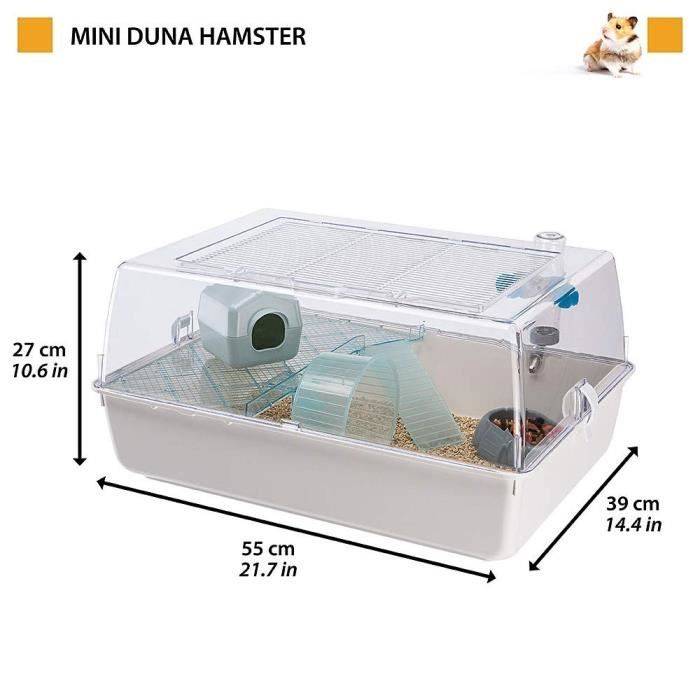 FERPLAST Hamsterkooi 55x39x27cm Mini Duna Wit-2