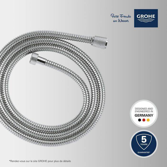 GROHE VitalioFlex Metalen Douche Slang - 2 m - Chroom - Kinkbestendig-2