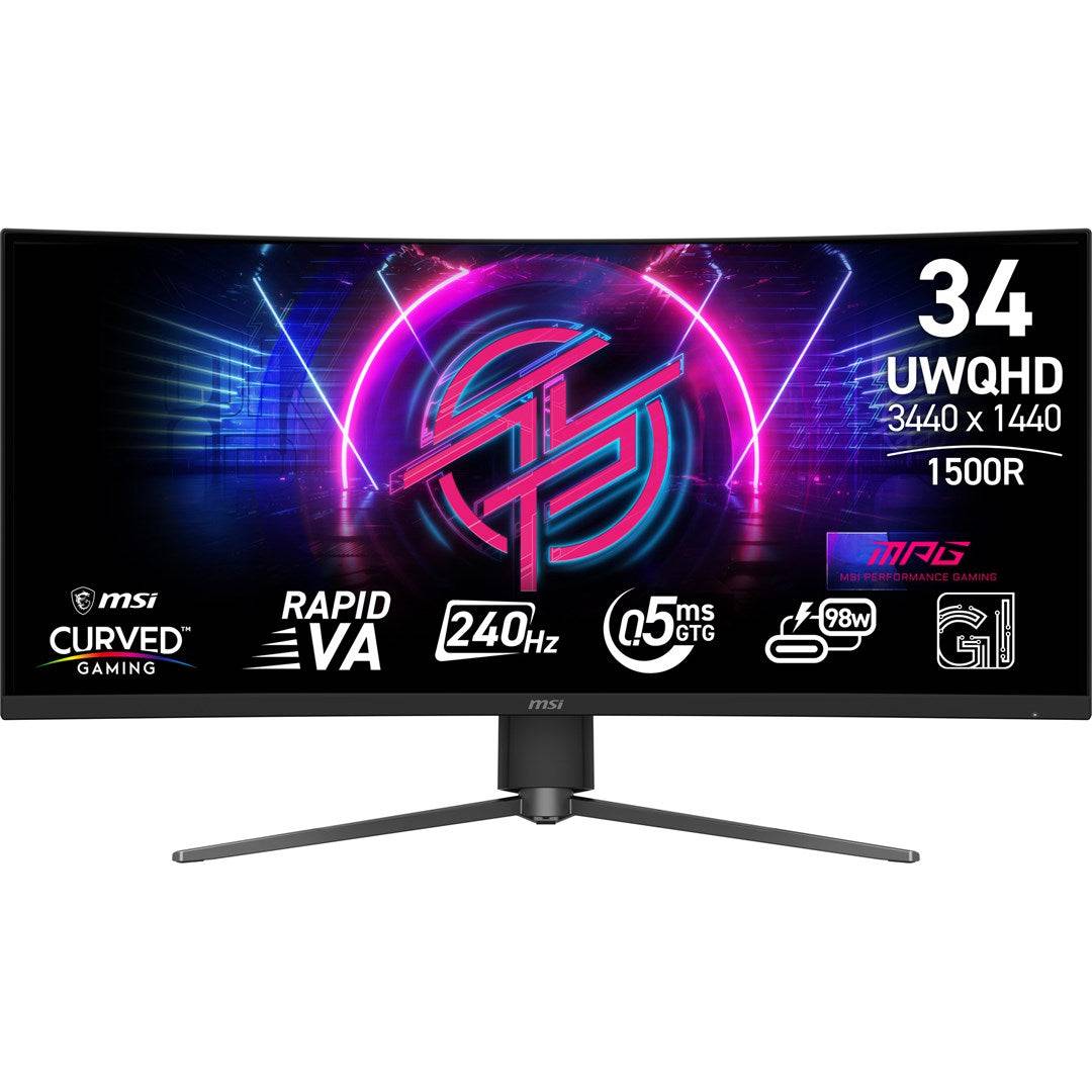 MSI MPG 346CQRF X24 34' Curved WQHD Monitor 240 Hz-0
