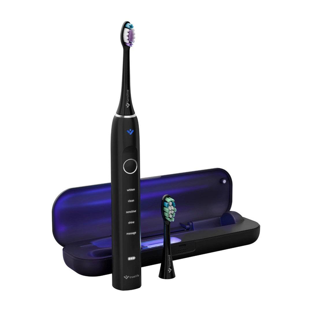 truelife SonicBrush Clean70 UV Tandenborstel Zwart - 2 Koppen-0