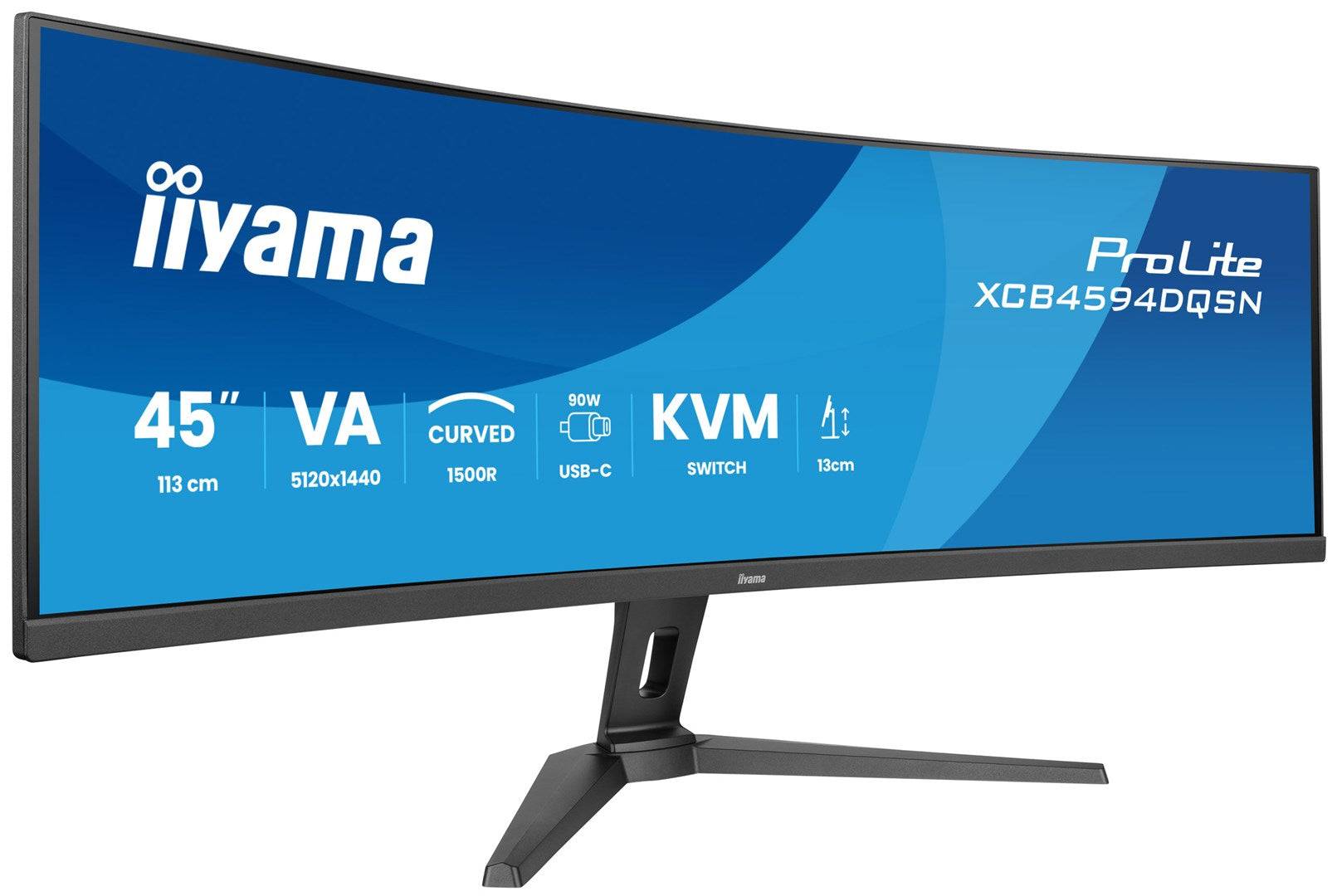 Acer Computer Monitor 44,5 inch Dual QHD 5120 x 1440 165 Hz Zwart XCB4594DQSN-B1-0