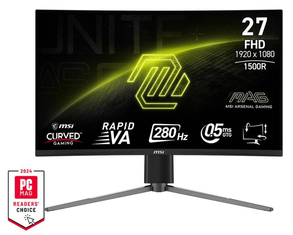MSI MAG 276CPXF Monitor 27" 1920 x 1080 pixels Full HD LCD Zwart-0