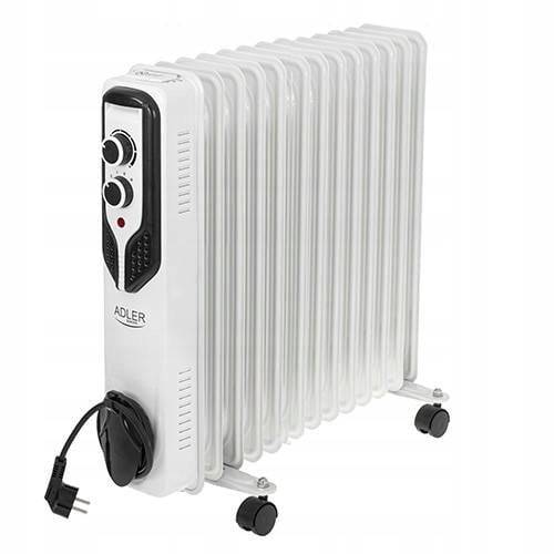 Adler Olie Radiator 13 Vinnen 2500W Zwart/Wit | Model AD 7818-0