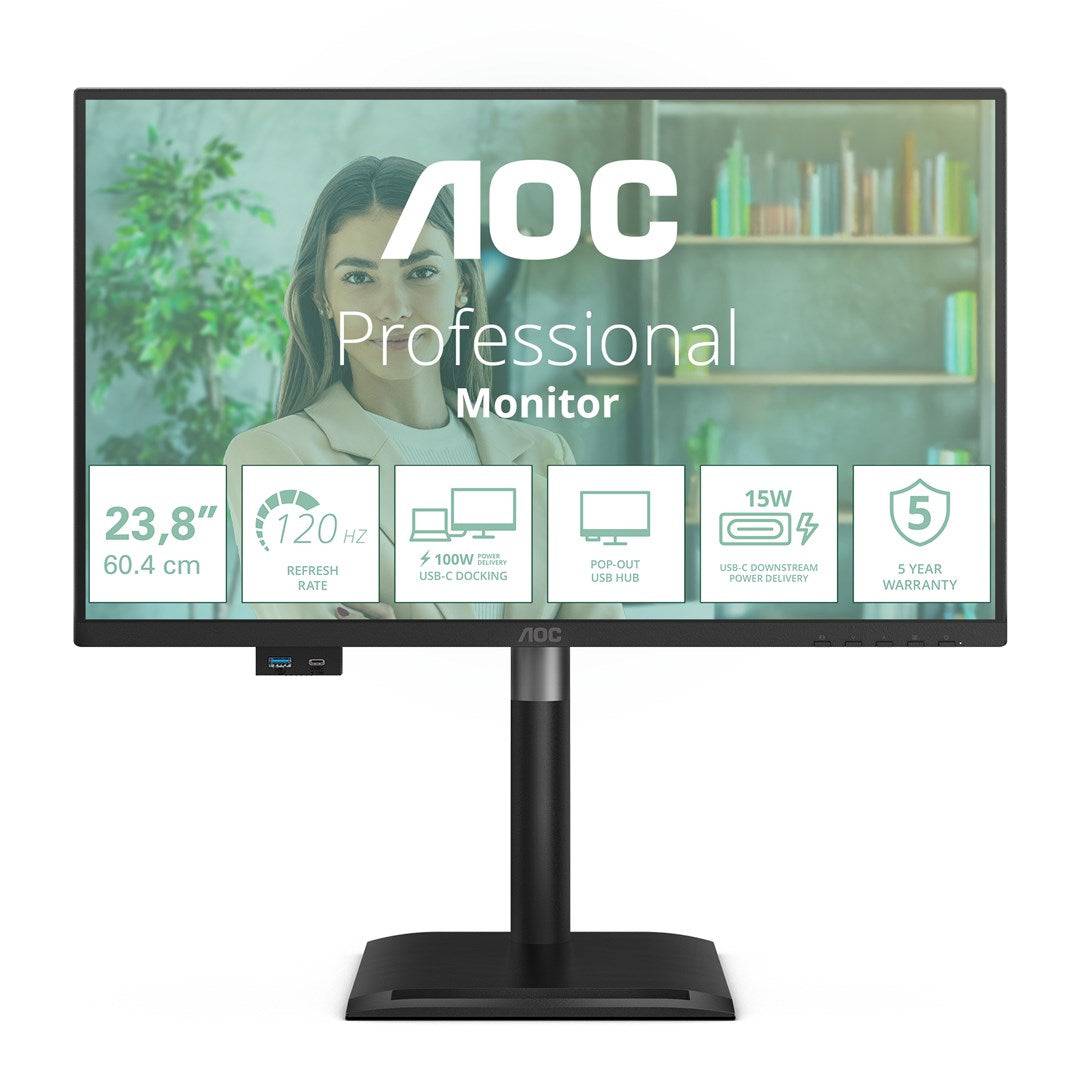 AOC Monitor 23,8 inch Full HD 1920 x 1080 IPS 582108-0