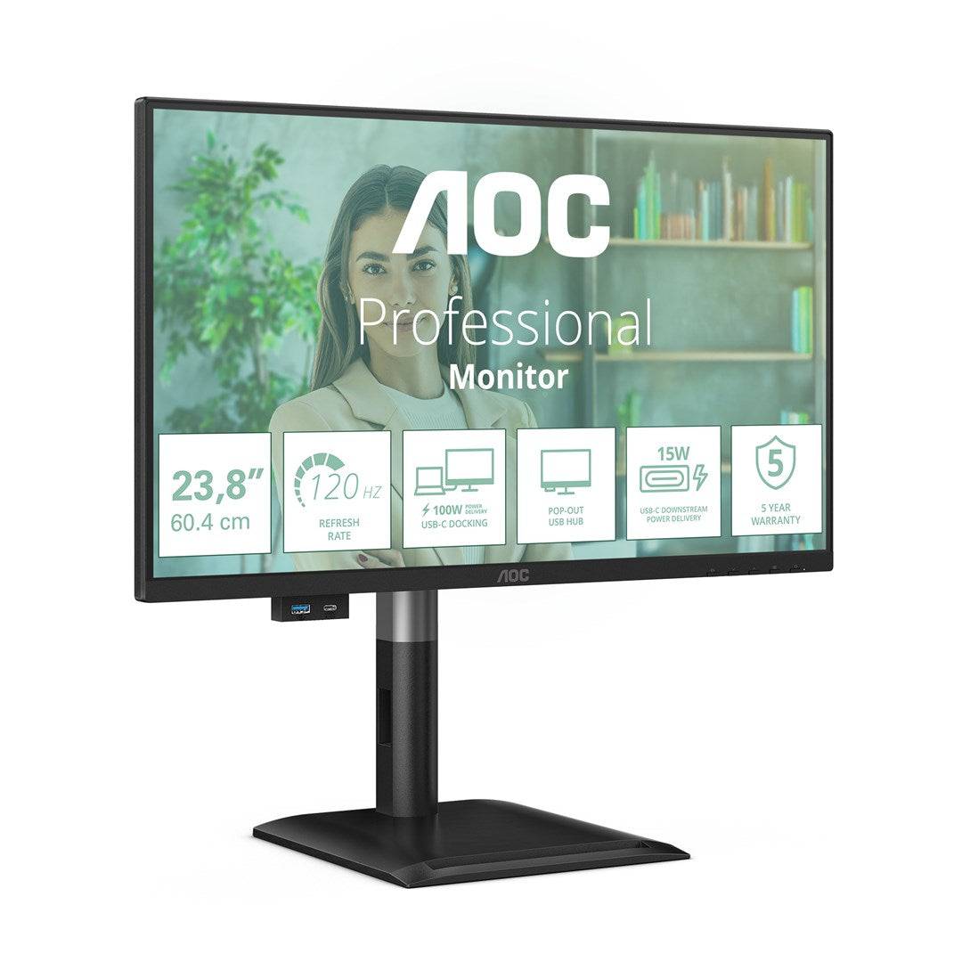 AOC Monitor 23,8 inch Full HD 1920 x 1080 IPS 582108-1