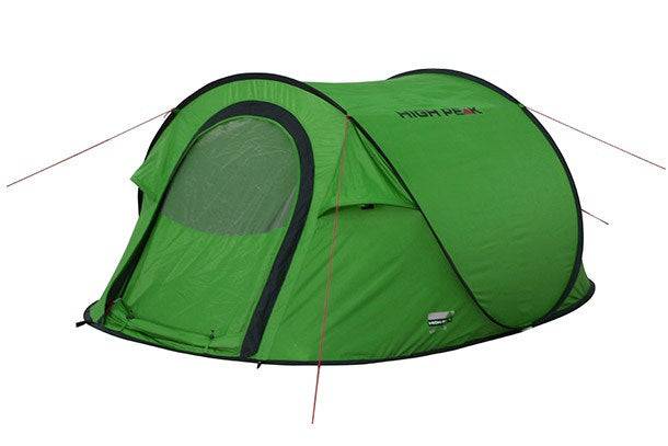 High Peak Tunnel Tent Vision 3 Groen - 3 Persoon - Waterdichte Buitentent 2 m - N0777-1