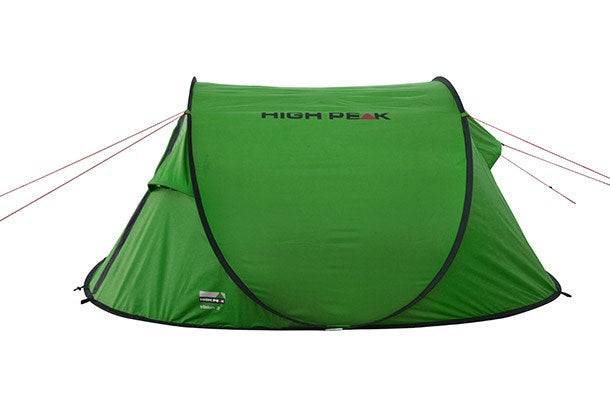 High Peak Tunnel Tent Vision 3 Groen - 3 Persoon - Waterdichte Buitentent 2 m - N0777-3