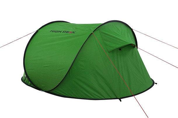 High Peak Tunnel Tent Vision 3 Groen - 3 Persoon - Waterdichte Buitentent 2 m - N0777-4