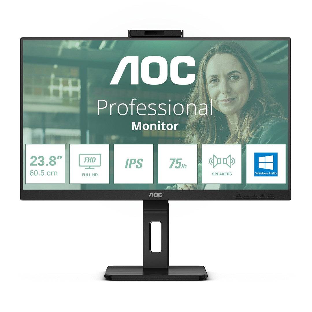 AOC Monitor 23,8 inch Full HD 1920 x 1080 IPS 24P3CW-0