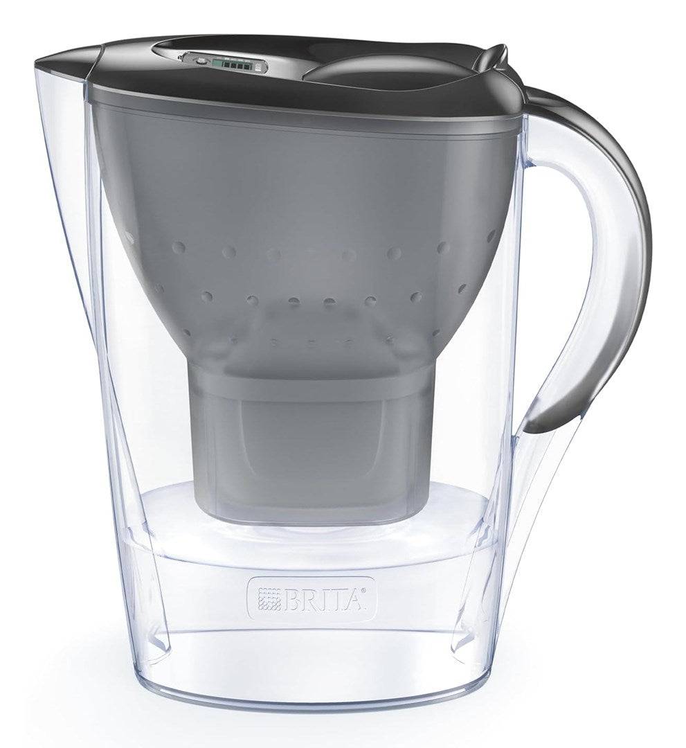 BRITA Marella + 3 Maxtra Pro Waterfilterkan 2,4 L Transparant/Grijs | Model 33968-0