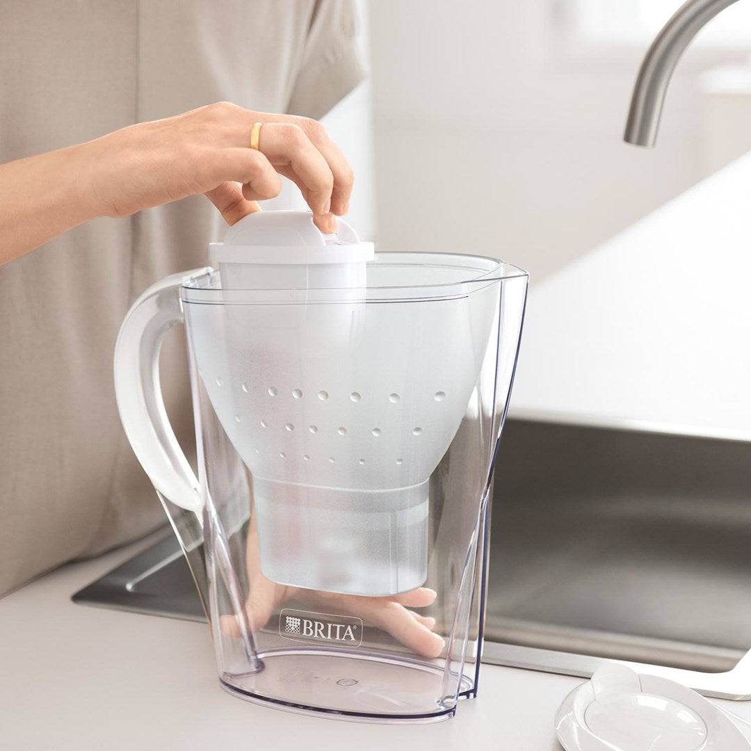 BRITA Marella + 3 Maxtra Pro Waterfilterkan 2,4 L Transparant/Grijs | Model 33968-4
