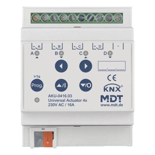 MDT technologies Universele Actuator 4-voudig 16A 230VAC AKU-0416.03 4-fold 4TE-0